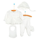 Bebetto Authantic Baby 5 Piece Newborn Set - Strappy - Ecru - ebebek - Black Friday