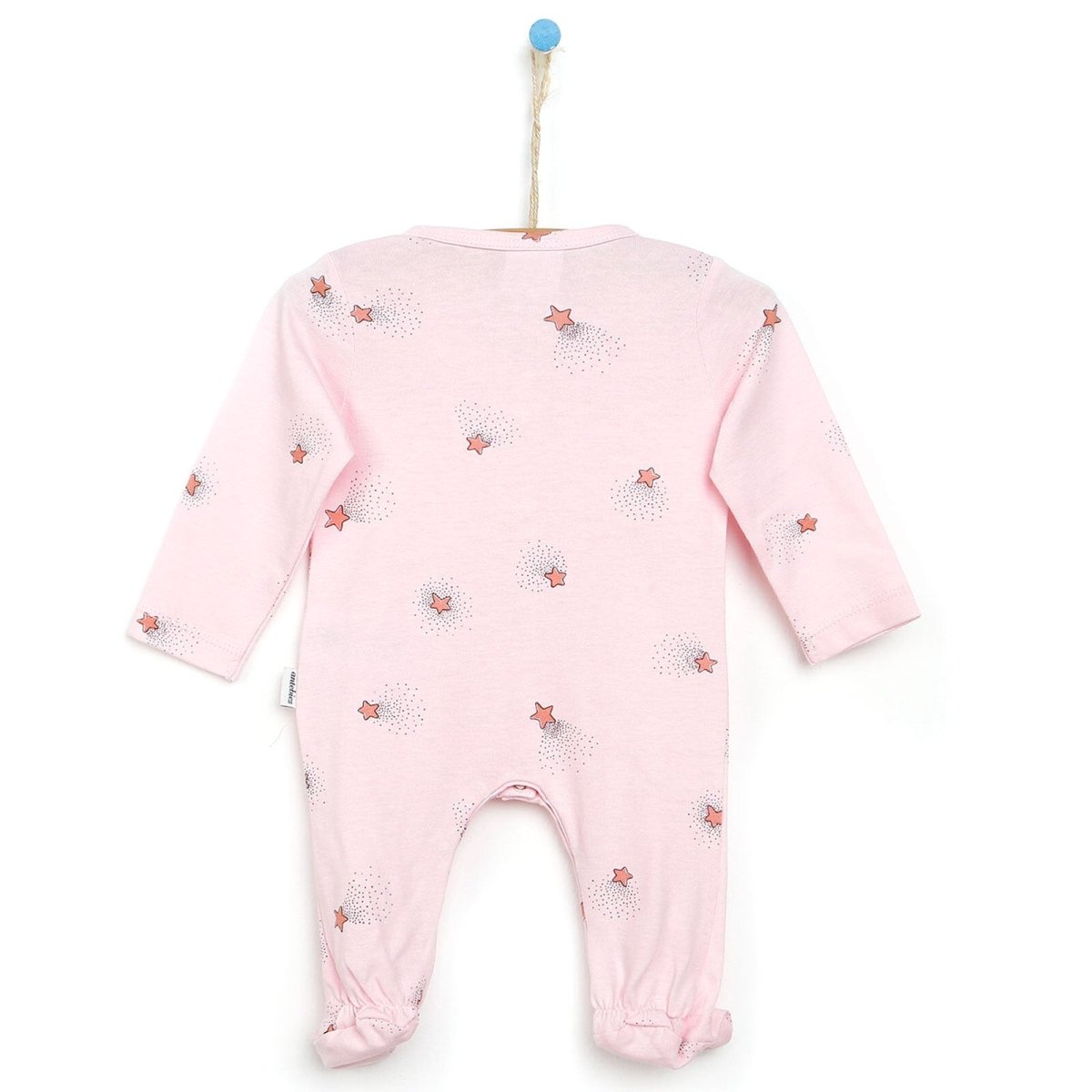 Antebies Newborn Stars Organic Footed Jumpsuit - Pink - ebebek - Black Friday