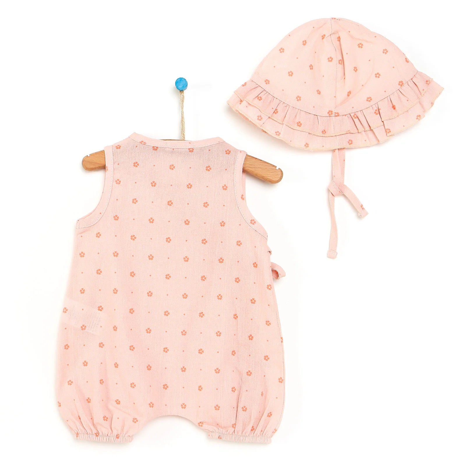 Cassiope Newborn Vintage Summer Short Romper - Beige - ebebek - Black Friday