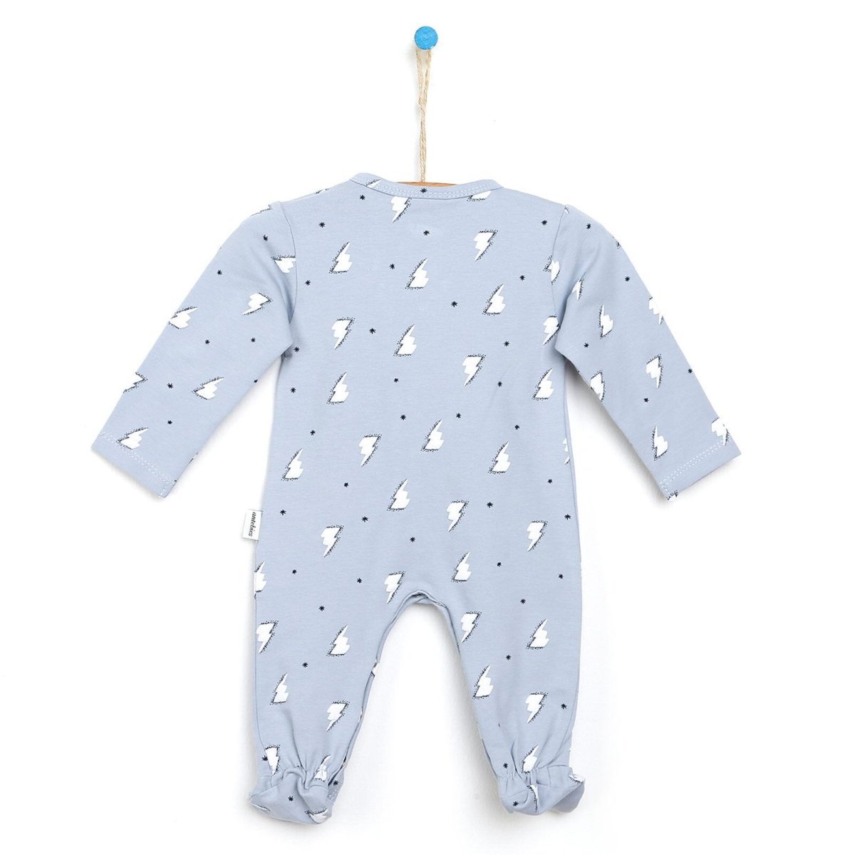 Antebies Newborn Sky Organic Footed Jumpsuit - Blue - ebebek - Black Friday