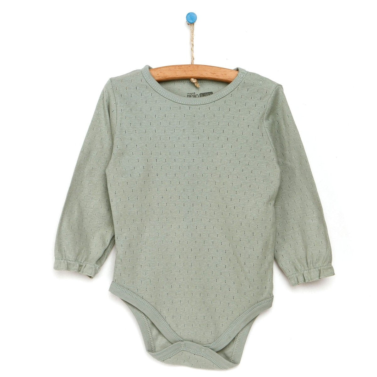 HelloBaby Long Sleeve Bodysuit - Green - ebebek - Black Friday