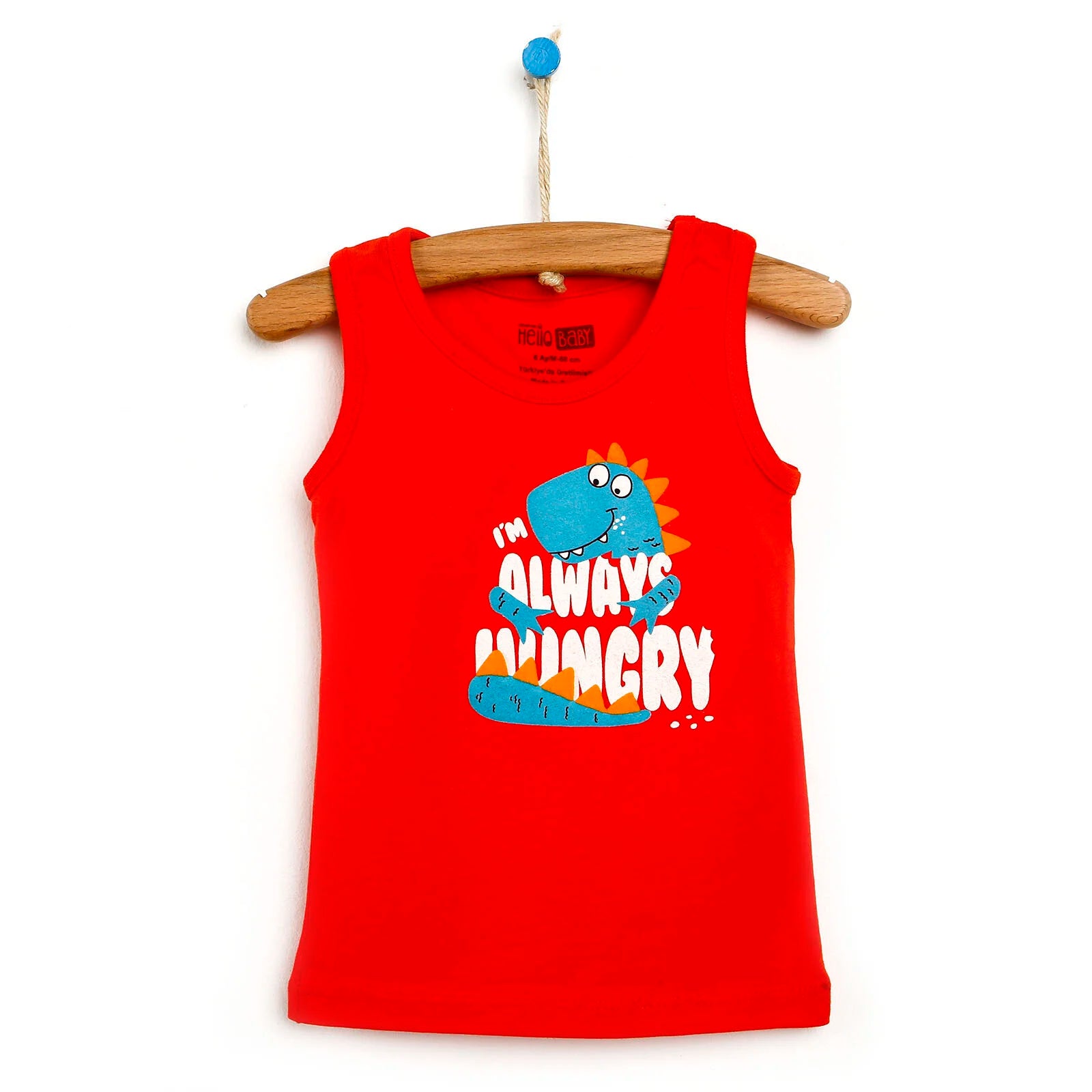 HelloBaby Basic Baby Boy Tank Top - Coral - ebebek - Black Friday