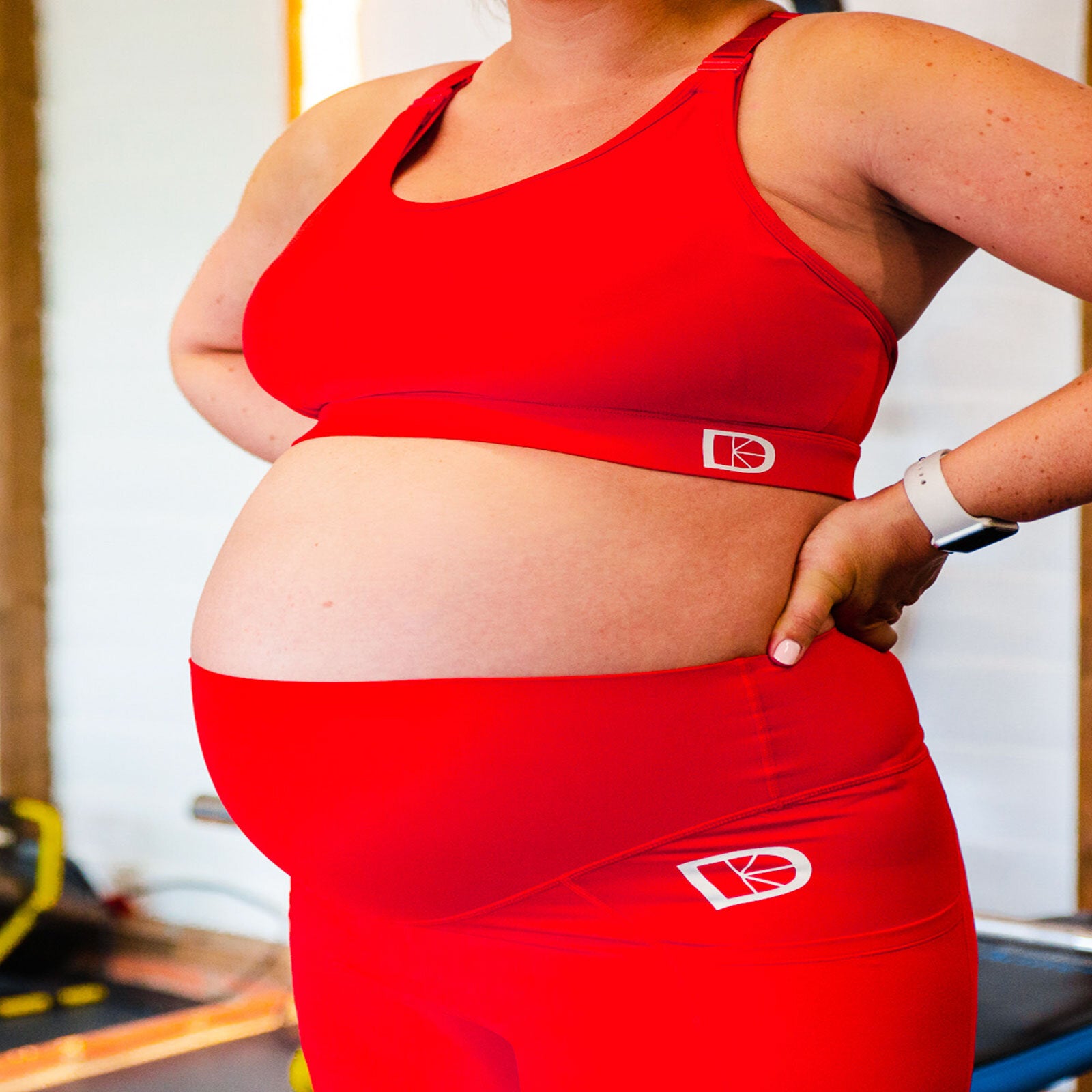 Red Maternity/Nursing Sports Bra