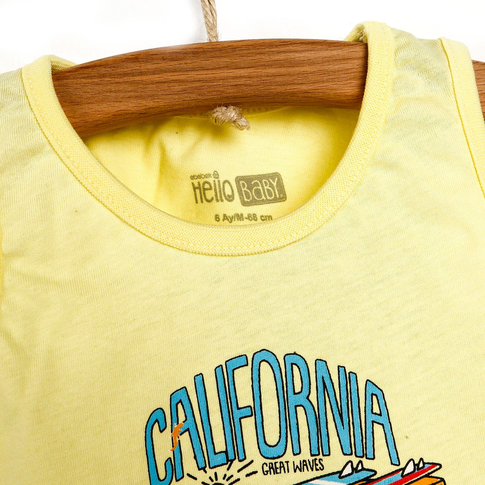 HelloBaby Basic Baby Boy Tank Top - Light Yellow - ebebek - Black Friday