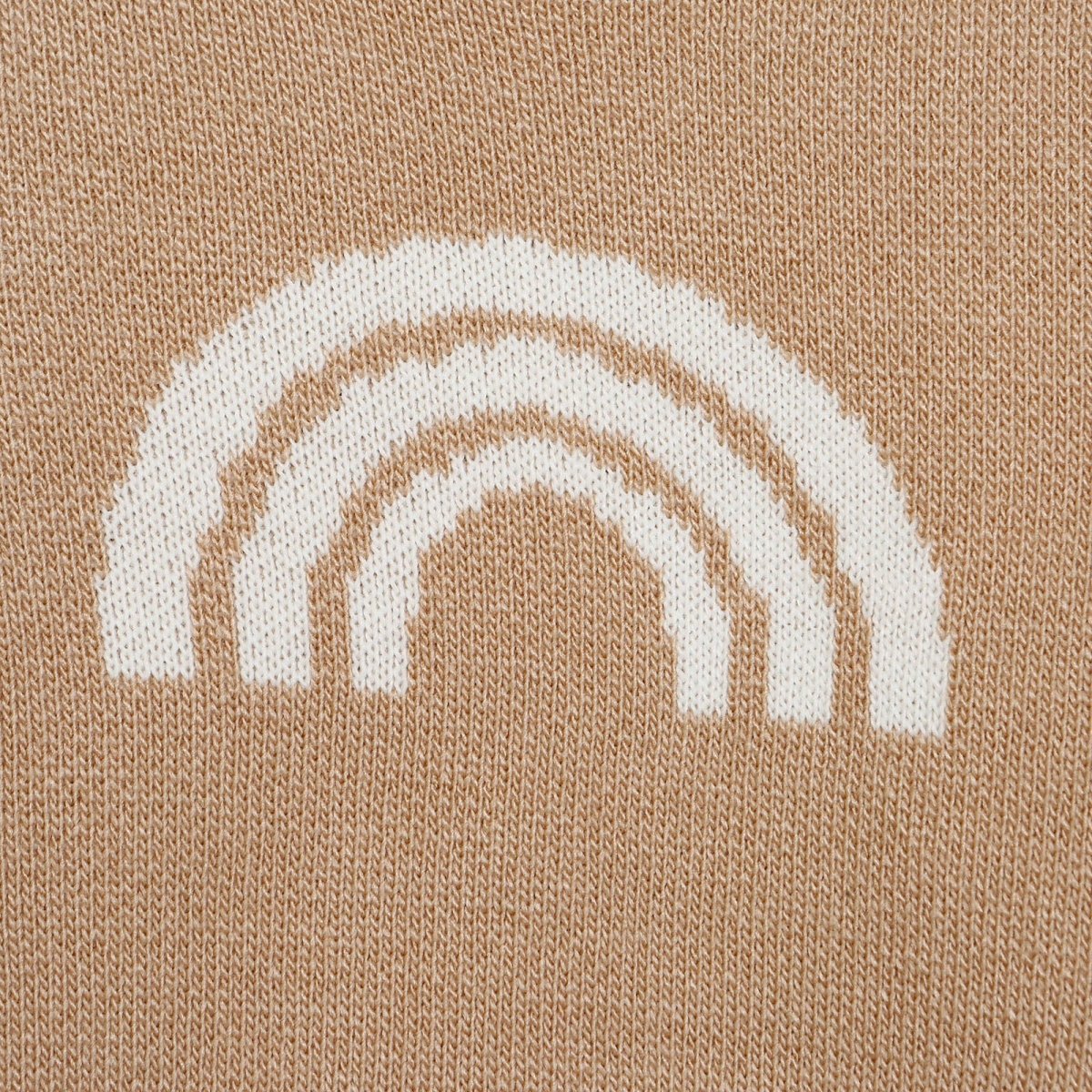 HelloBaby Newborn Rainbow Knit Sweatshirt Starter Set - Beige - HelloBaby - ebebek