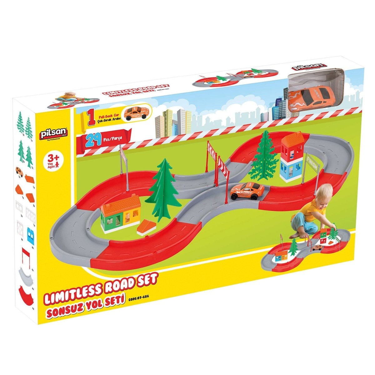 Pilsan Endless Road Set - ebebek - Black Friday