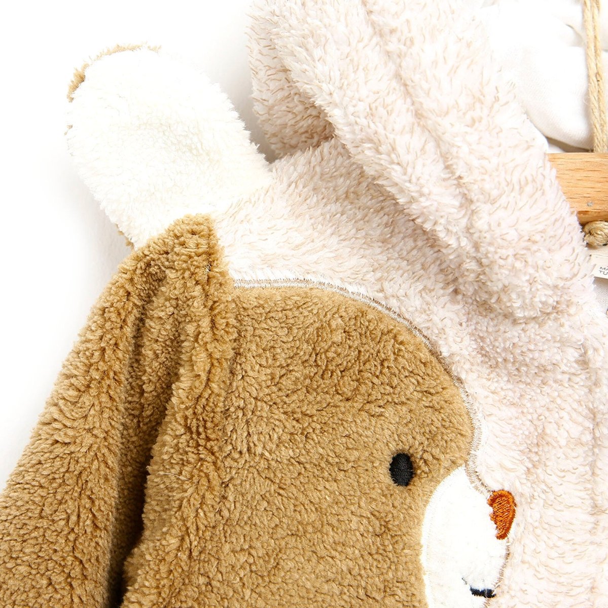 Midimod Newborn Cute Bears Welsoft Footed Jumpsuit - Beige - ebebek - Black Friday