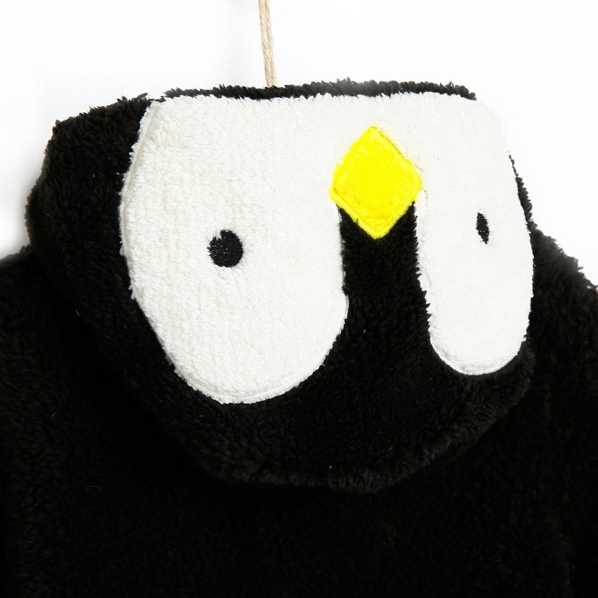 Midimod Newborn Welsoft Penguin Footed Jumpsuit - Black - ebebek - Black Friday