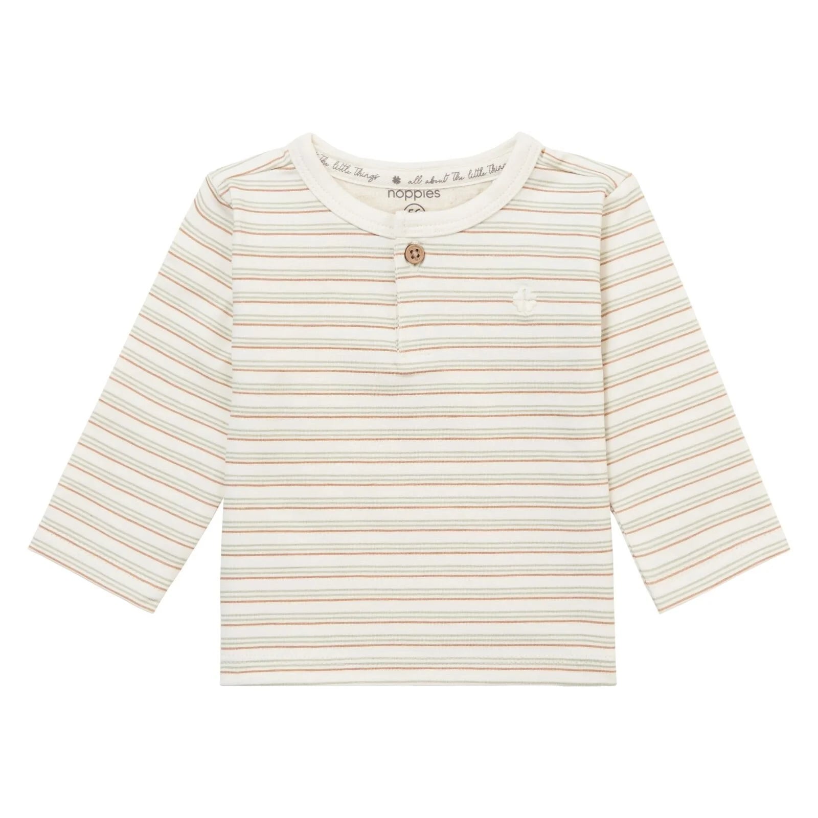 Noppies Unisex Tee Minor Long Sleeve - Pristine - ebebek - Black Friday