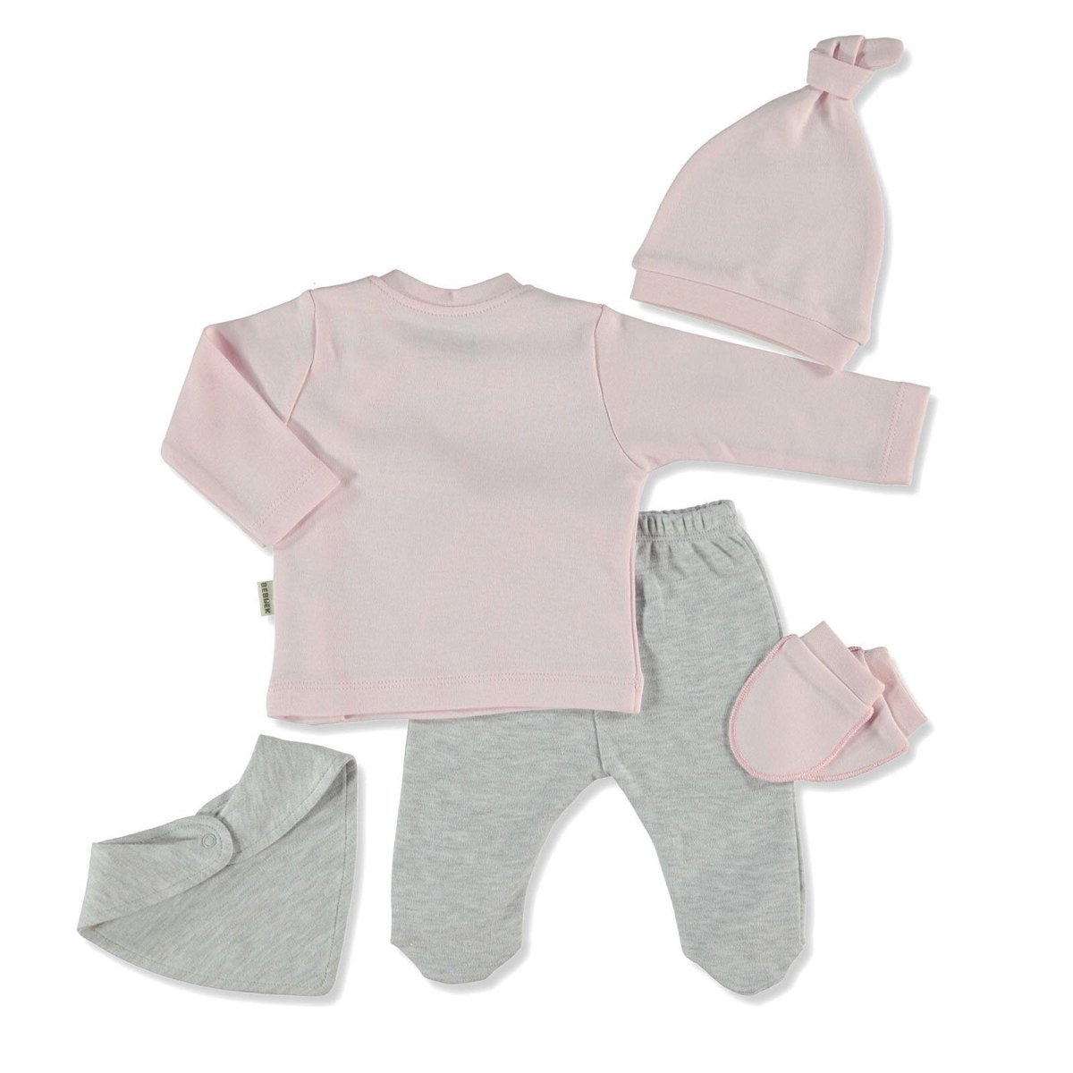 Bebbek Baby Girl 5 Pcs Newborn Starter Set - Snow Melange - ebebek - Black Friday