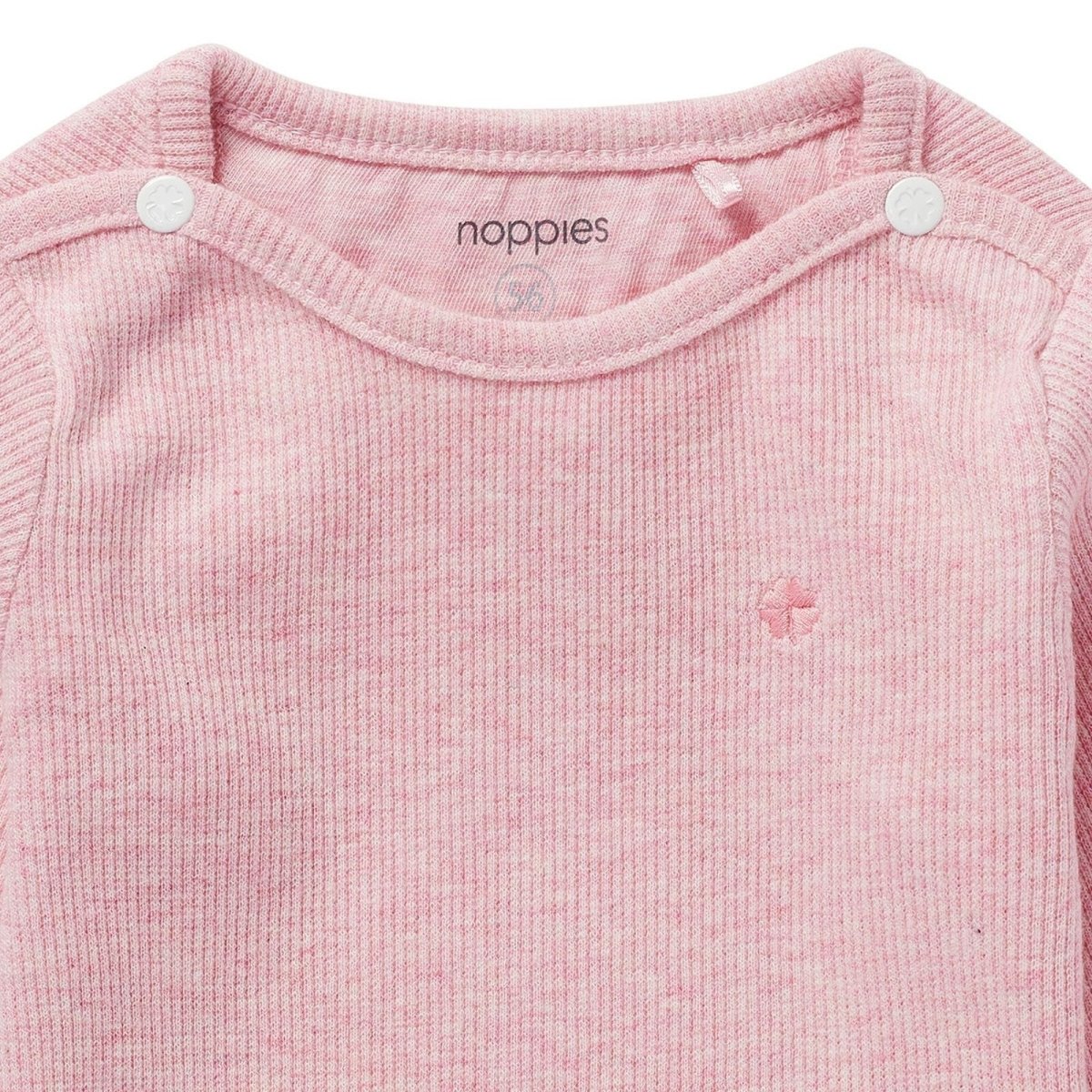 Noppies U Tee ls Rib Natal - Light Rose Melange - ebebek - Black Friday