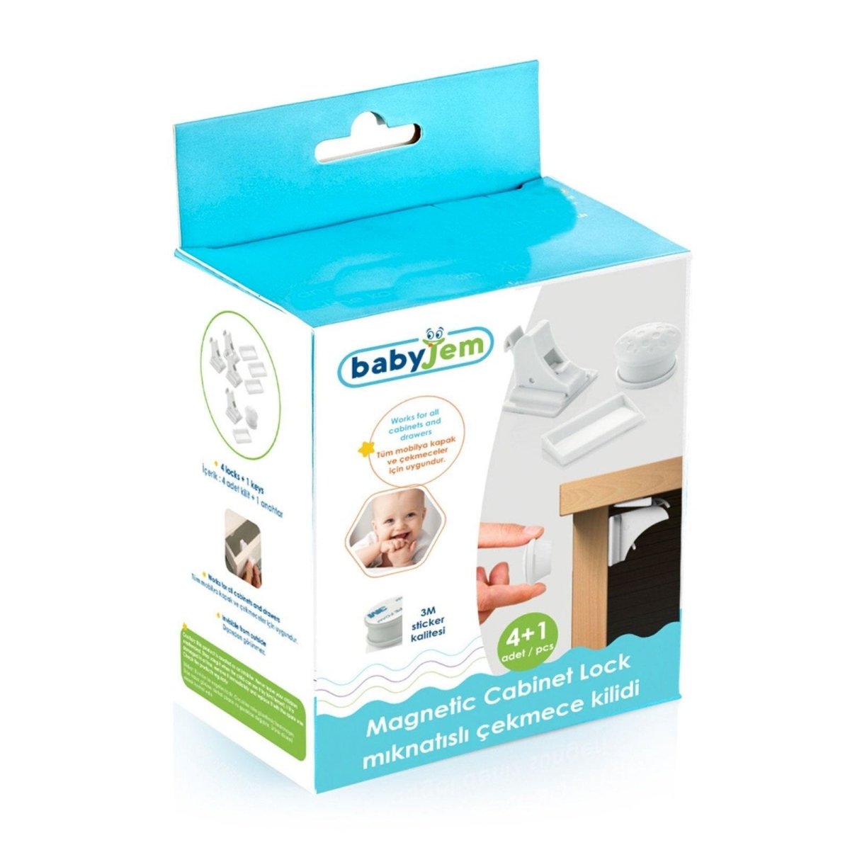 Babyjem Magnetic Drawer Lock Pack of 4 - ebebek - Black Friday