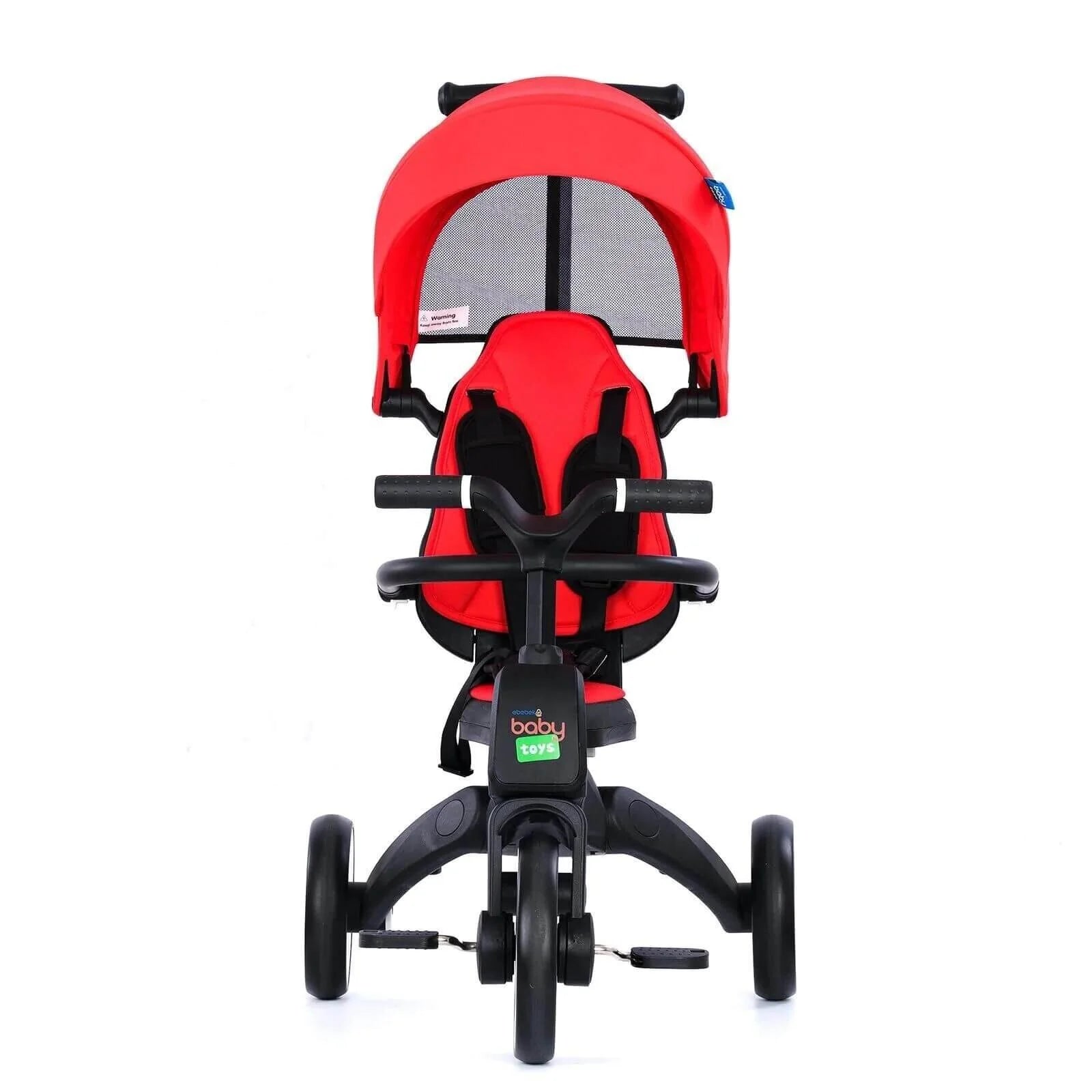 baby toys 3in1 Panda Foldable Trike Tricycles Red Black ebebek
