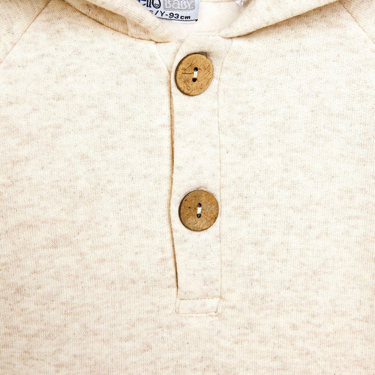 HelloBaby Basic Baby Boy Sweatshirt - Ecru - ebebek - Black Friday