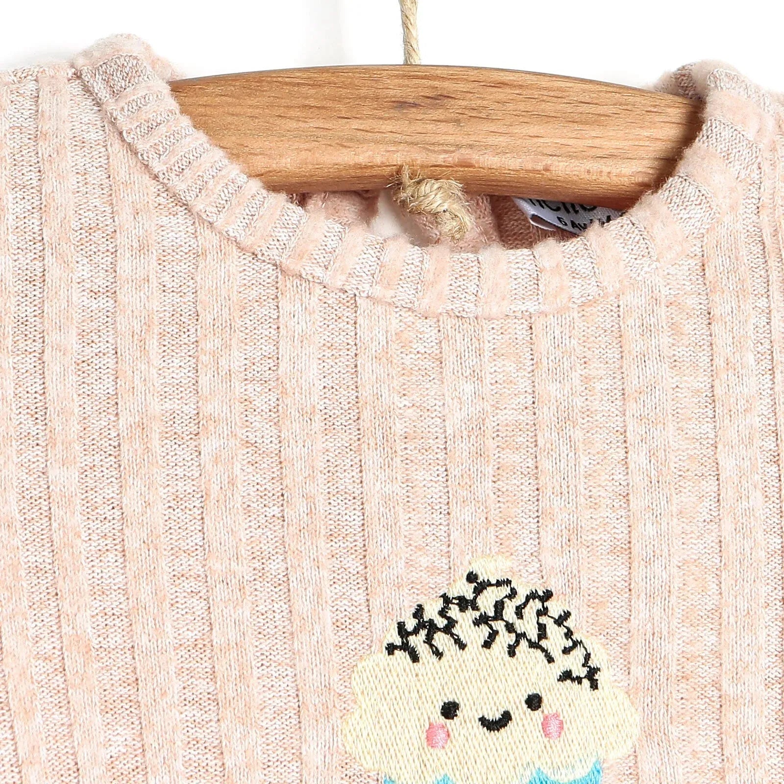 HelloBaby Basic Shoulder Ruffle Blouse - Beige - ebebek - Black Friday