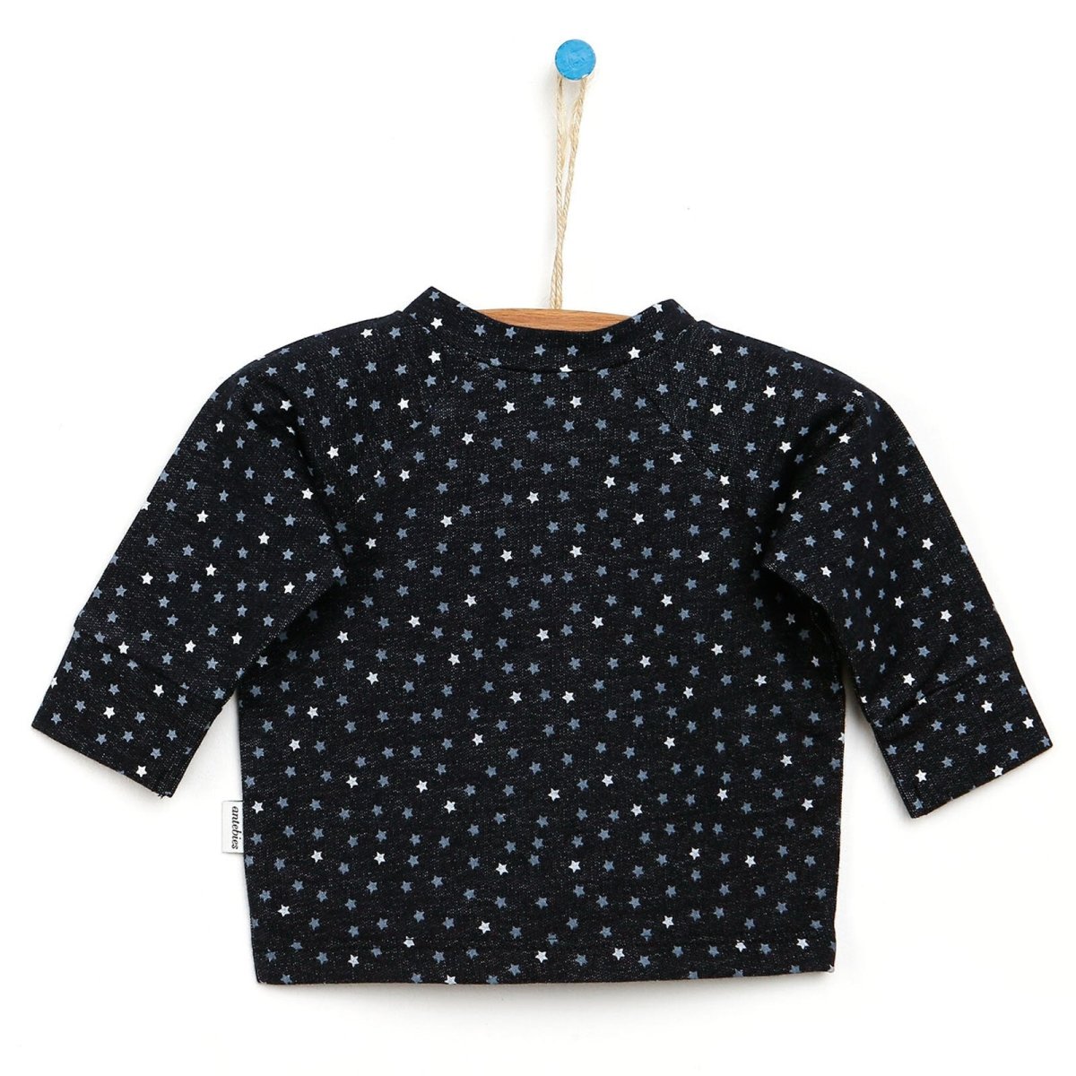 Antebies Newborn Sky Organic Sweatshirt - Navy Blue - ebebek - Black Friday