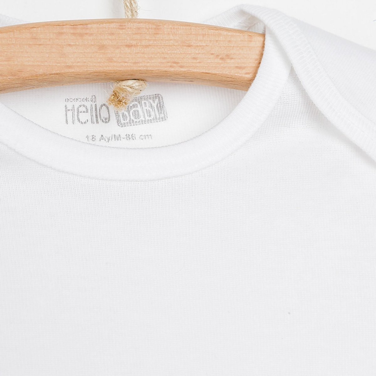 HelloBaby Long Sleeve Baby Bodysuit - White - ebebek - Black Friday