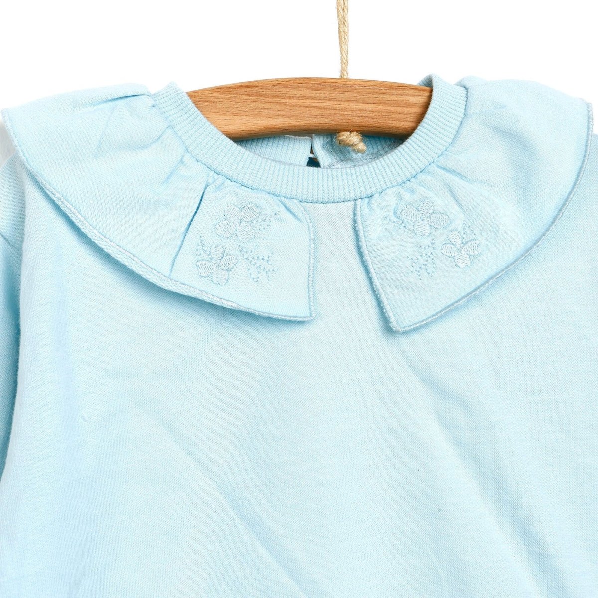 Tuffy Sweatshirt Collared - Footless Bottom - Light Blue - ebebek - Black Friday