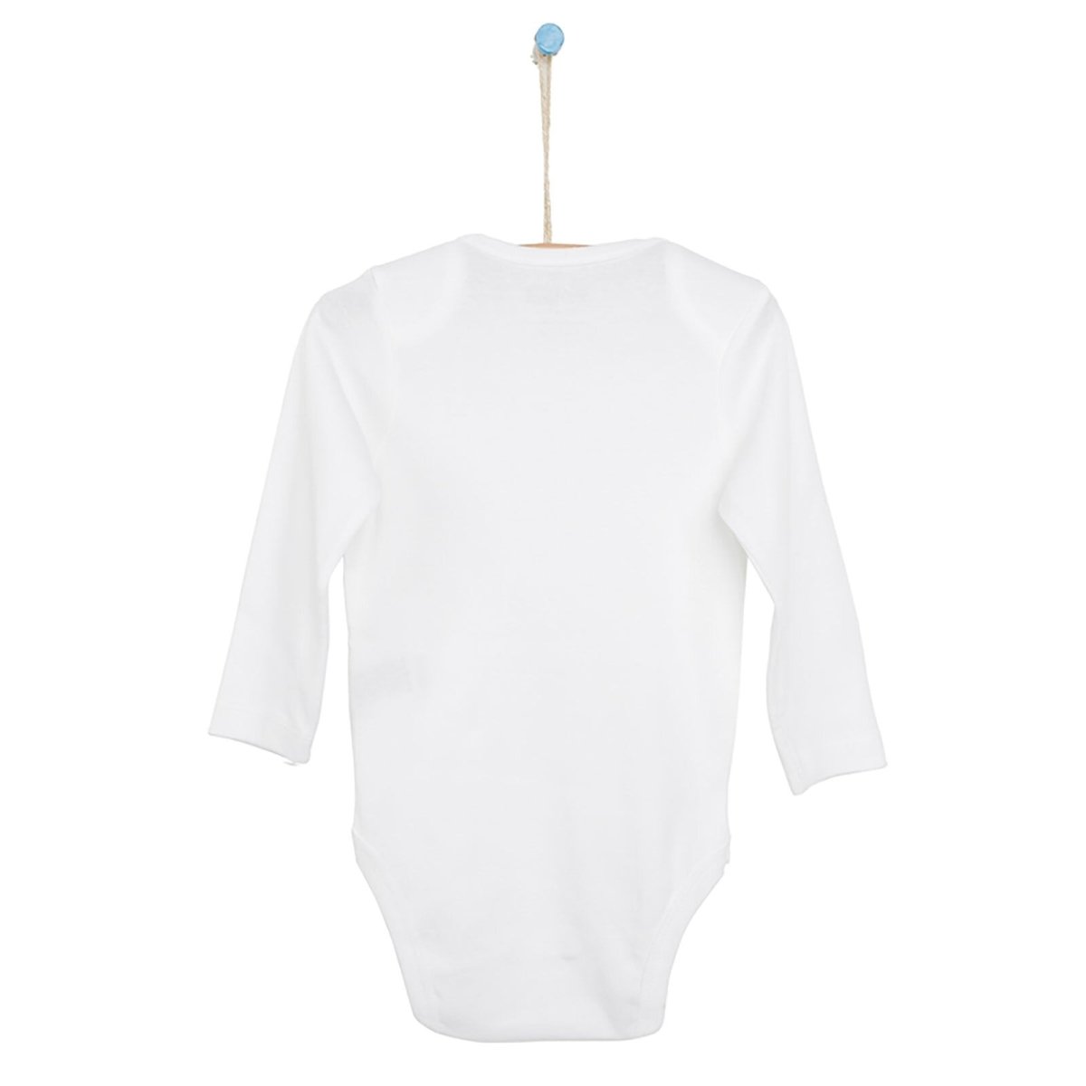 HelloBaby Long Sleeve Baby Bodysuit - White - ebebek - Black Friday