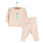 HelloBaby Basic Shoulder Ruffle Blouse - Beige - ebebek - Black Friday