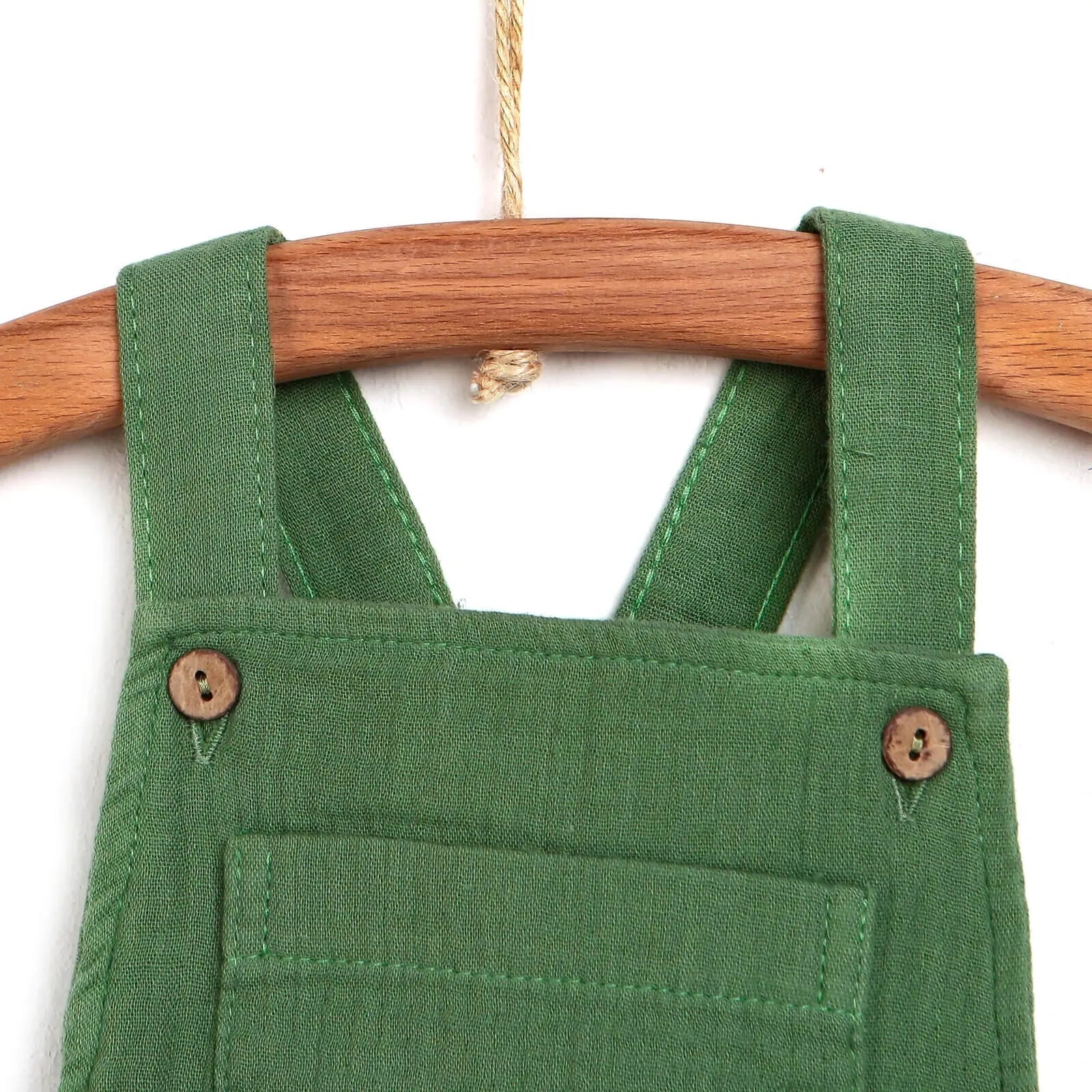 HelloBaby Newborn Muslin Romper - Green - ebebek - Black Friday