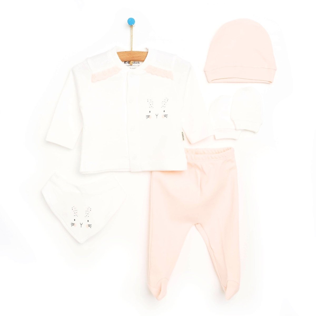 Bebbek Baby Girl 5 Pcs Newborn Gift Starter Set - Salmon - ebebek - Black Friday