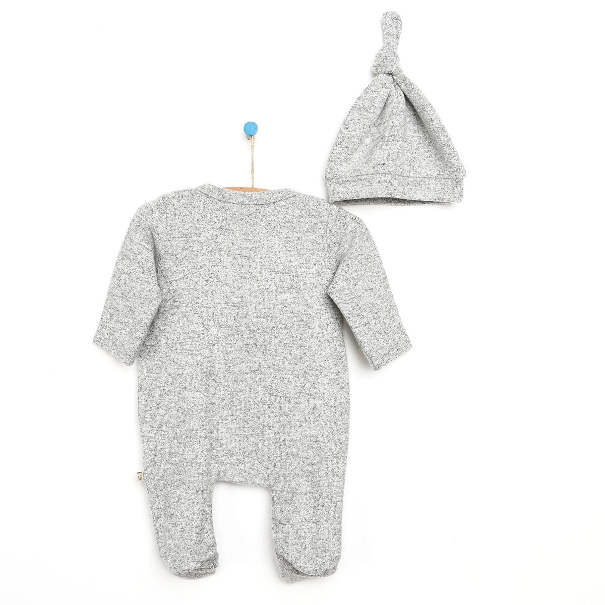 For My Baby Newborn Wild Footed Jumpsuit - Grey Melange - ebebek - Black Friday