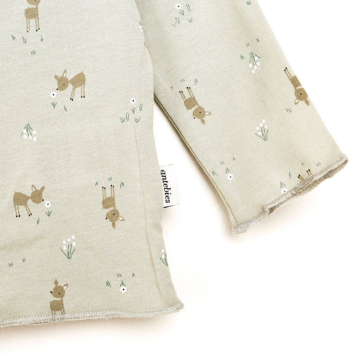 Antebies Antebies Newborn Deer Organic Sweatshirt - Grey - ebebek - Black Friday