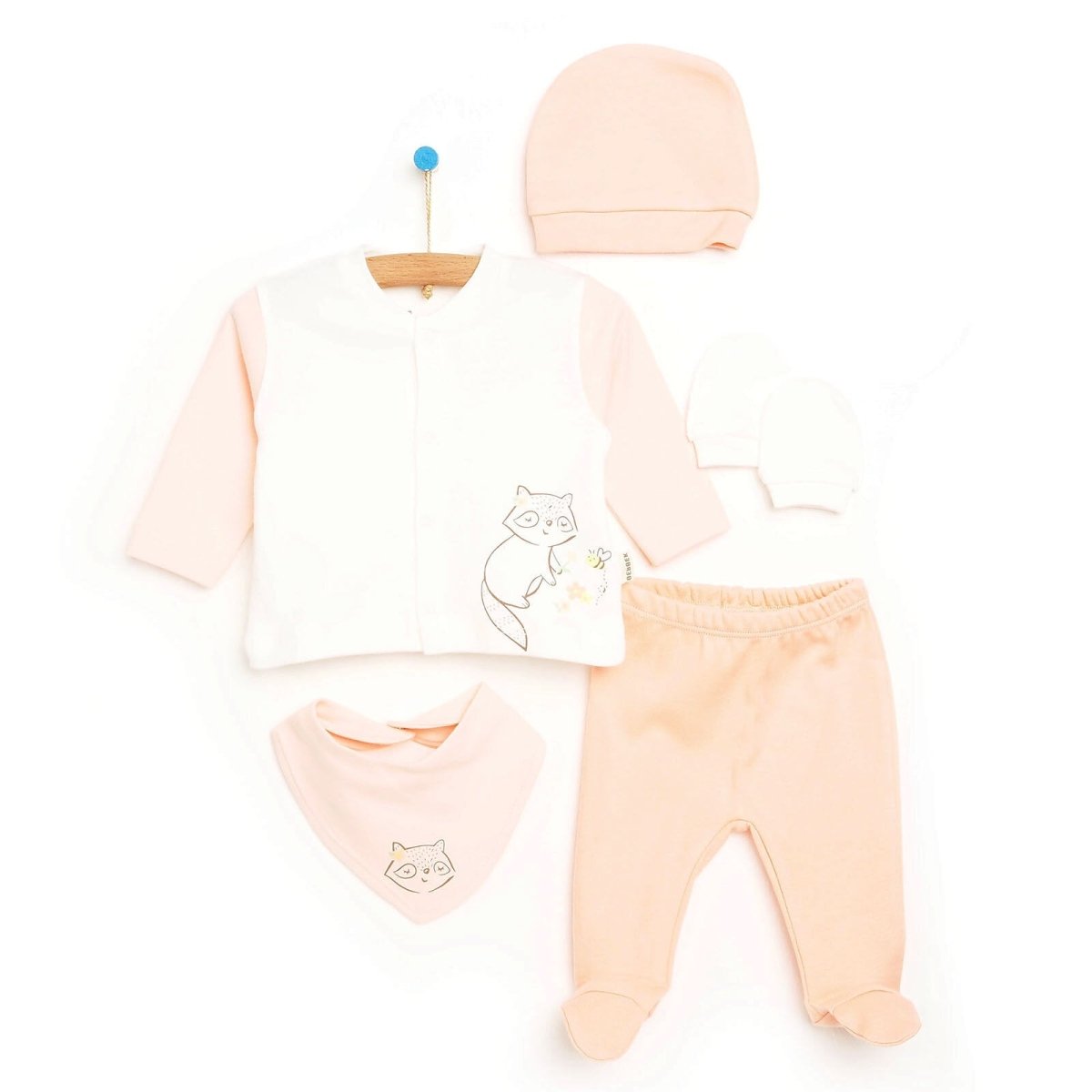 Bebbek Baby Girl 5 Pcs Newborn Starter Set - Powder - ebebek - Black Friday