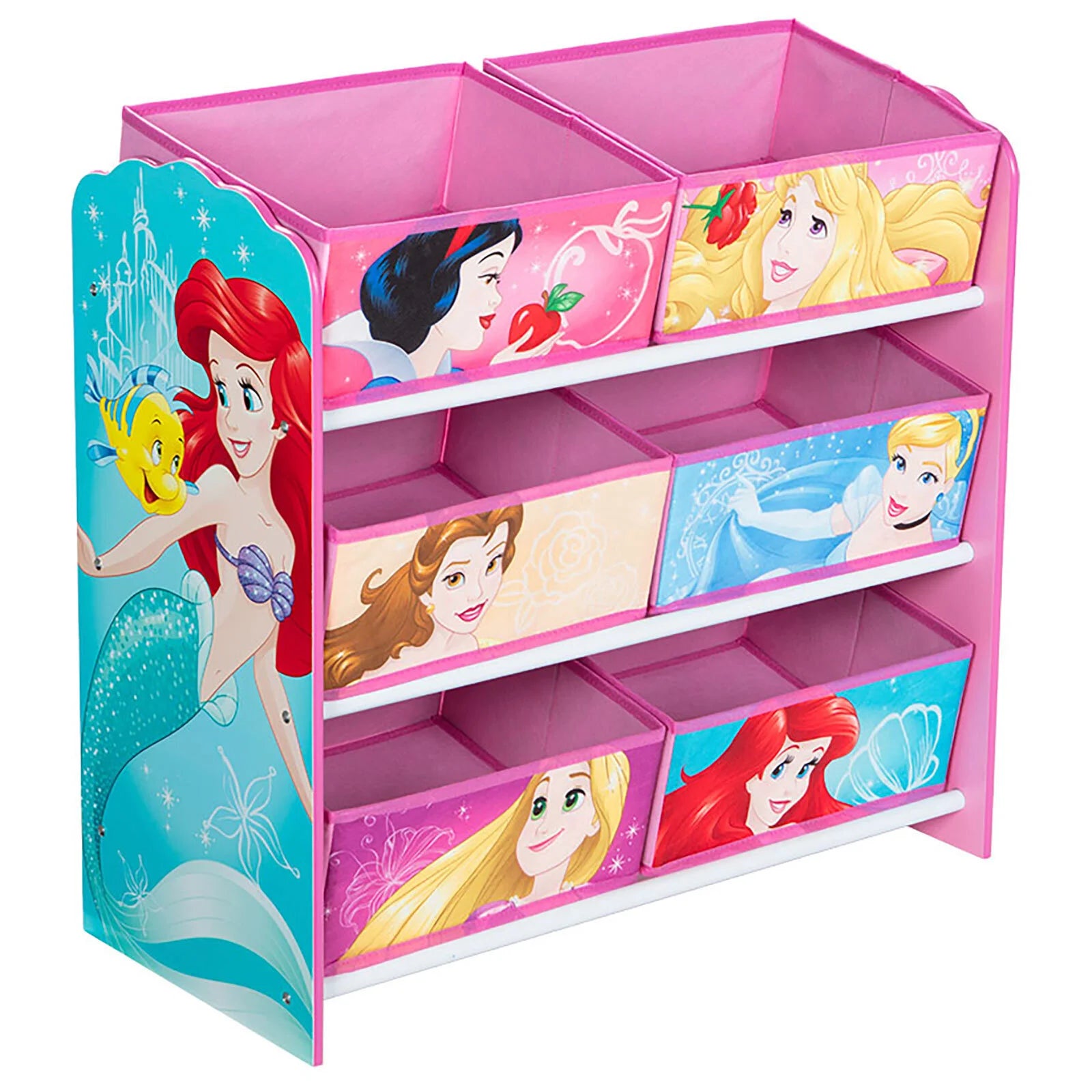 Hello Home Toy Storage Unit 6 Bins with Disney Princess ebebek
