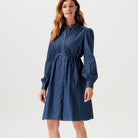 Noppies Nursing Dress Oberlin - Vintage Blue - ebebek - Black Friday