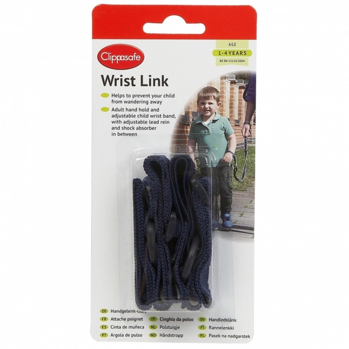 Clippasafe Safety Wrist Link with Shock Absorber - Navy Blue - ebebek - Black Friday