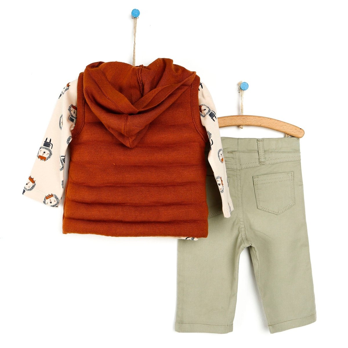 HelloBaby Sweatshirt - Vest - Bottom - Brown - ebebek - Black Friday