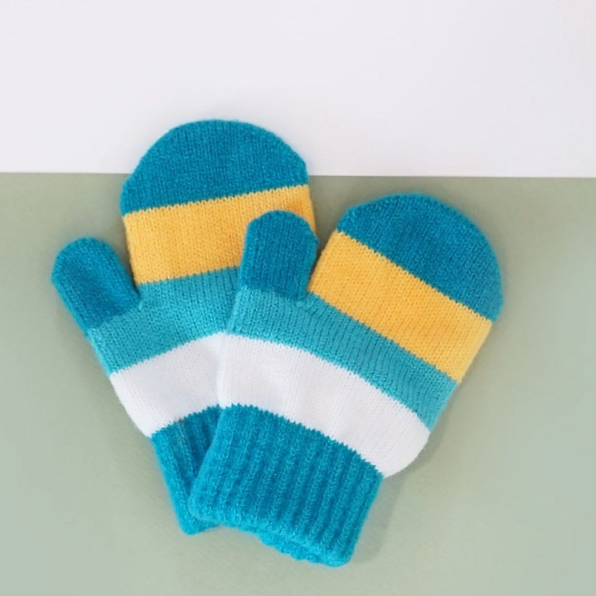 Blade & Rose Bright Striped Mittens 2 - 6 Years Blue/Red/Yellow - ebebek - Black Friday