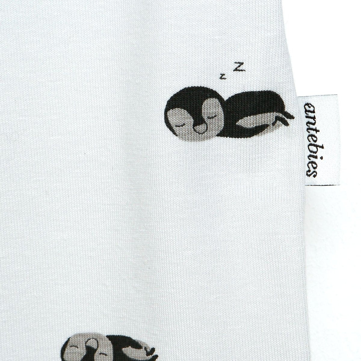 Antebies Newborn Penguin Organic Footed Jumpsuit - Grey - ebebek - Black Friday