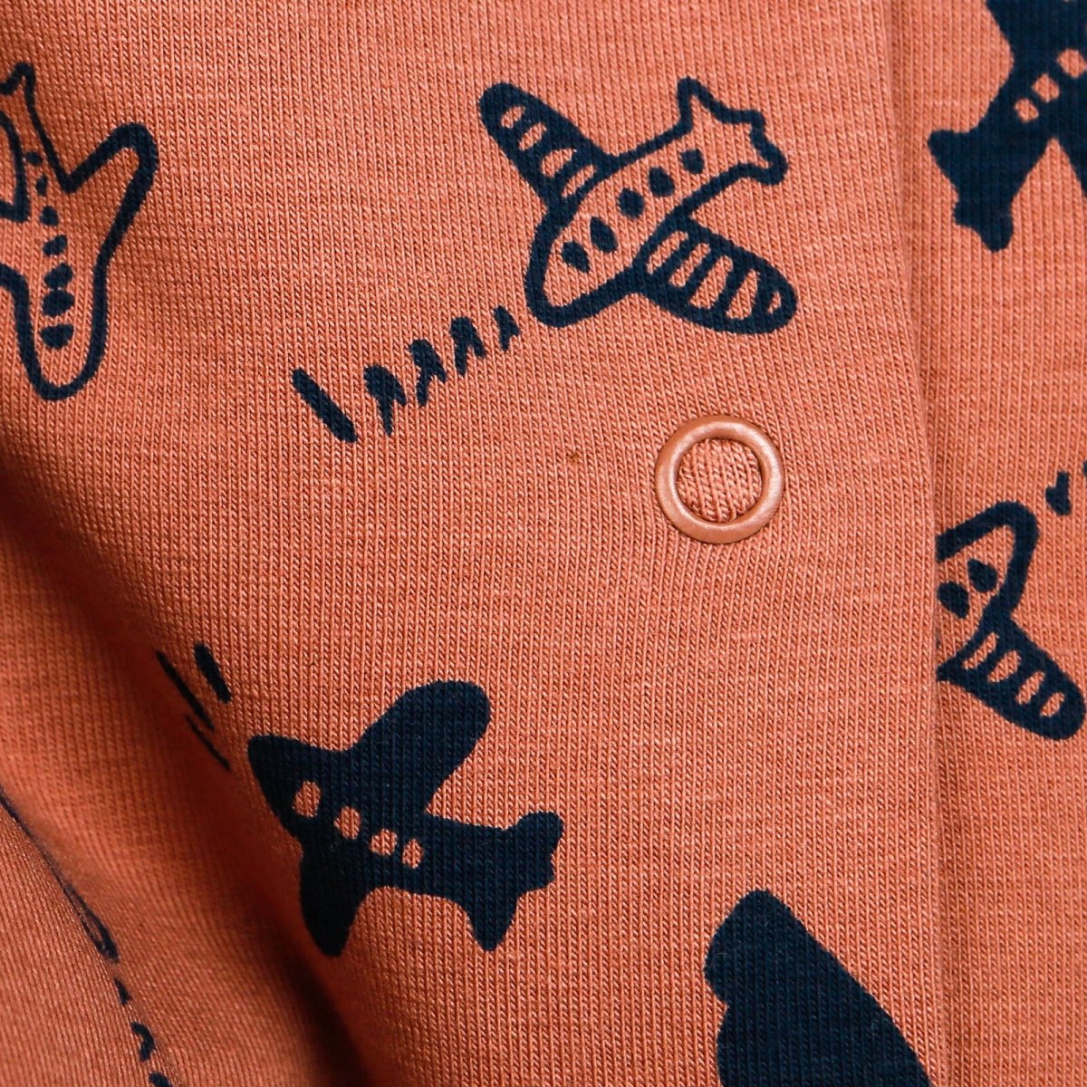 Antebies Newborn Plane Organic Footed Jumpsuit - Light Rose - ebebek - Black Friday