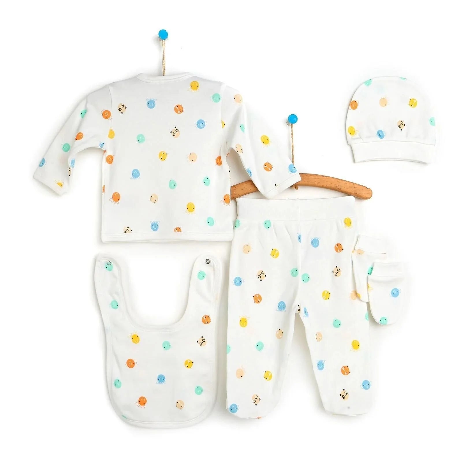 HelloBaby Newborn Baby Jungle Hospital Pack 5 pcs - Ecru - ebebek - Black Friday