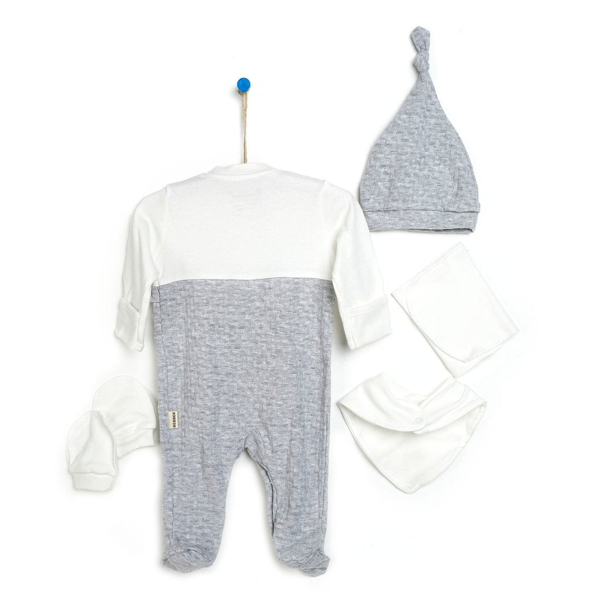 Bebbek Baby Girl 5 Pcs Newborn Gift Starter Set - Snow Melange - ebebek - Black Friday