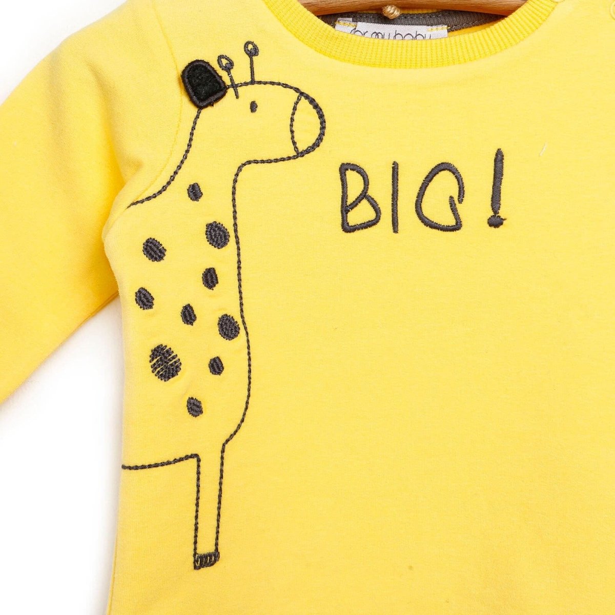 For My Baby Newborn Wild Sweatshirt - Panth - Yellow - ebebek - Black Friday