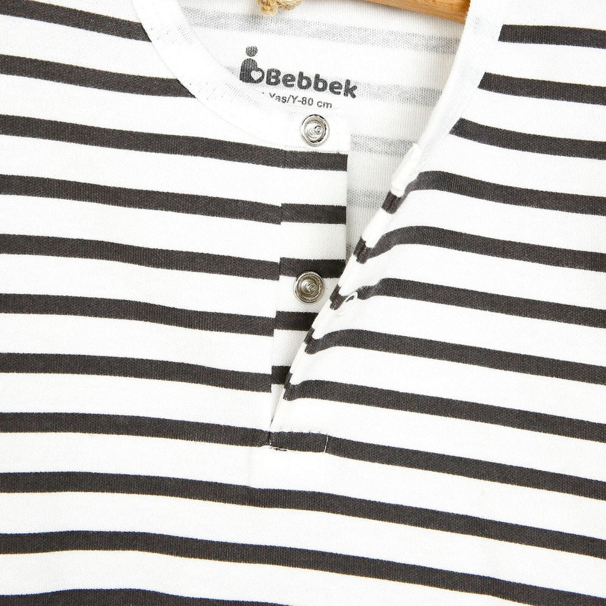 Bebbek Newborn Sweatshirt Footless Bottom - Brown - ebebek - Black Friday