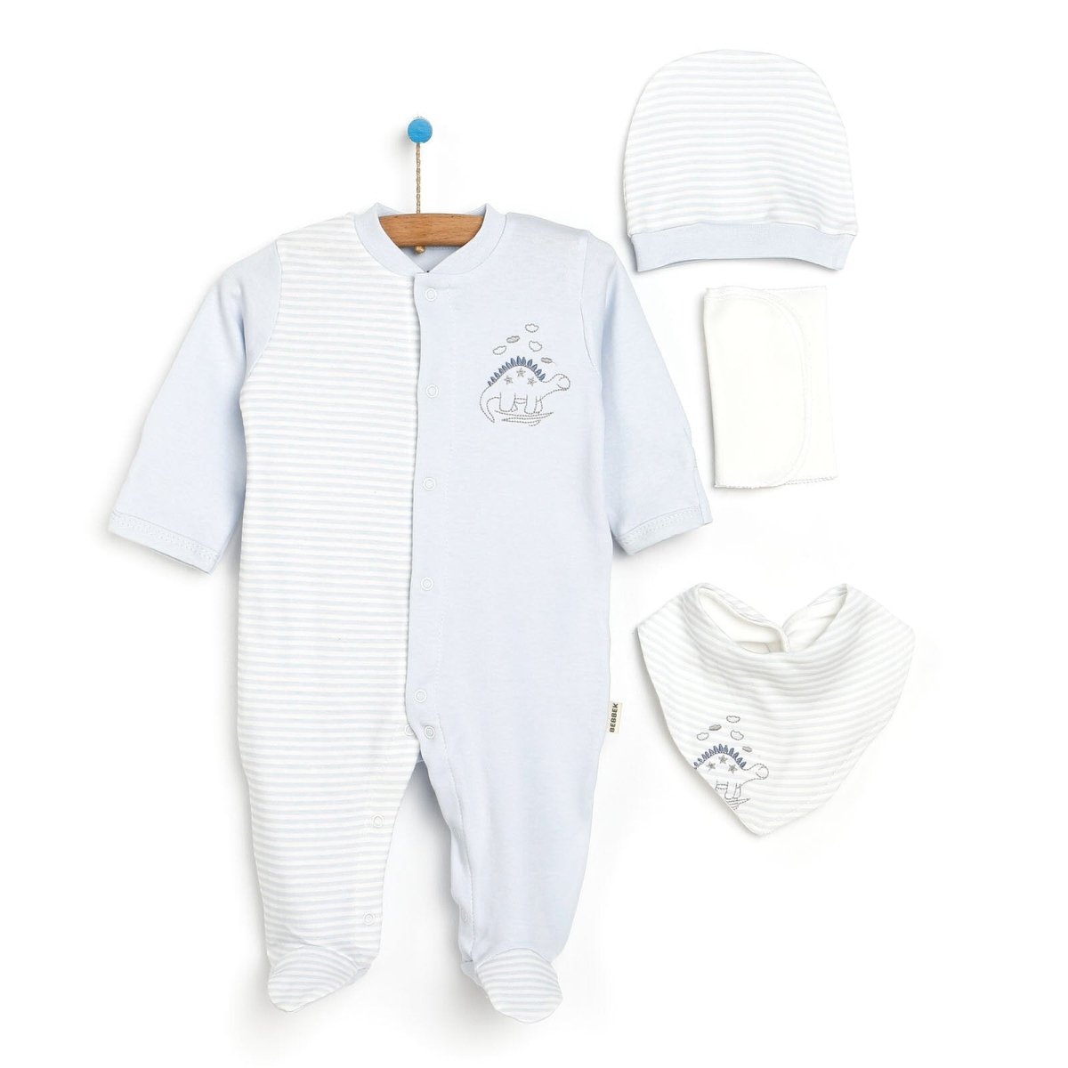 Bebbek Baby Boy 5 Pcs Newborn Gift Starter Set - Blue - ebebek - Black Friday
