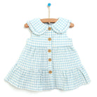 HelloBaby Basic Baby Girl Gingham Dress - Turquois - ebebek - Black Friday
