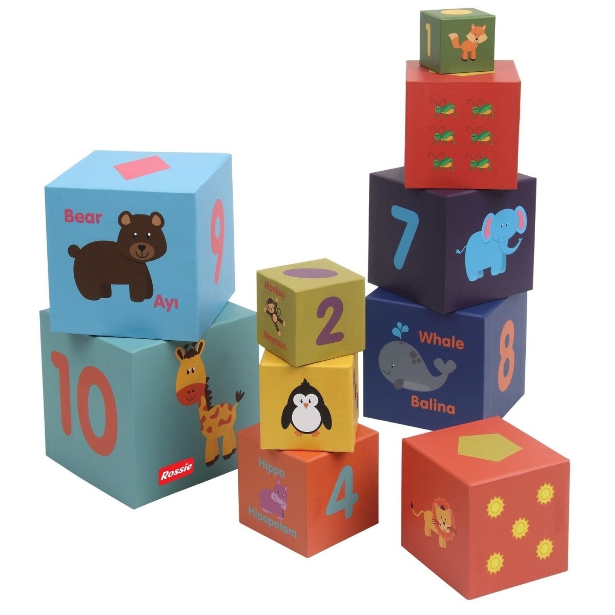 Rossie Educational Cube 10 Pieces - ebebek - Black Friday