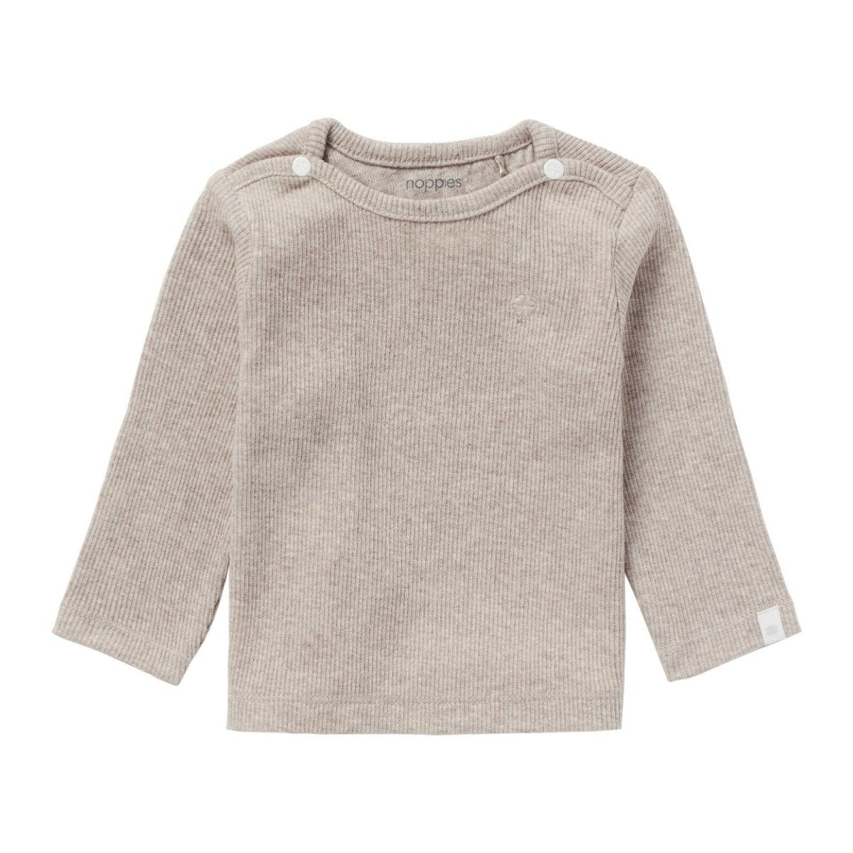 Noppies U Tee ls Rib Natal - Taupe Melange - ebebek - Black Friday