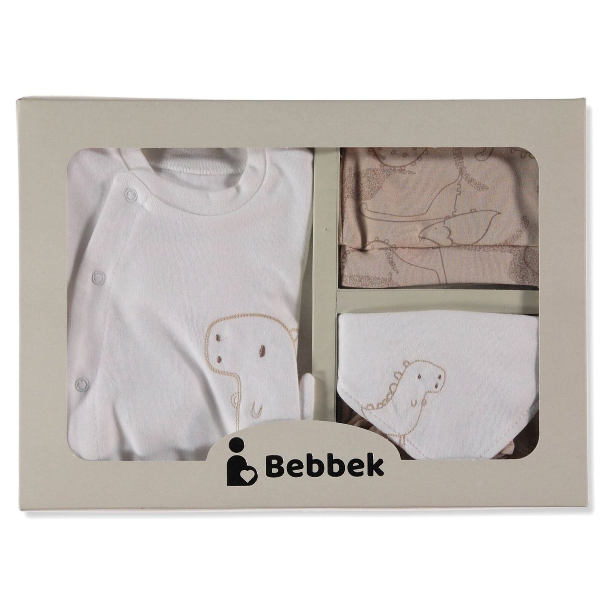 Bebbek Baby Boy 5 Pcs Newborn Gift Starter Set - Beige - ebebek - Black Friday