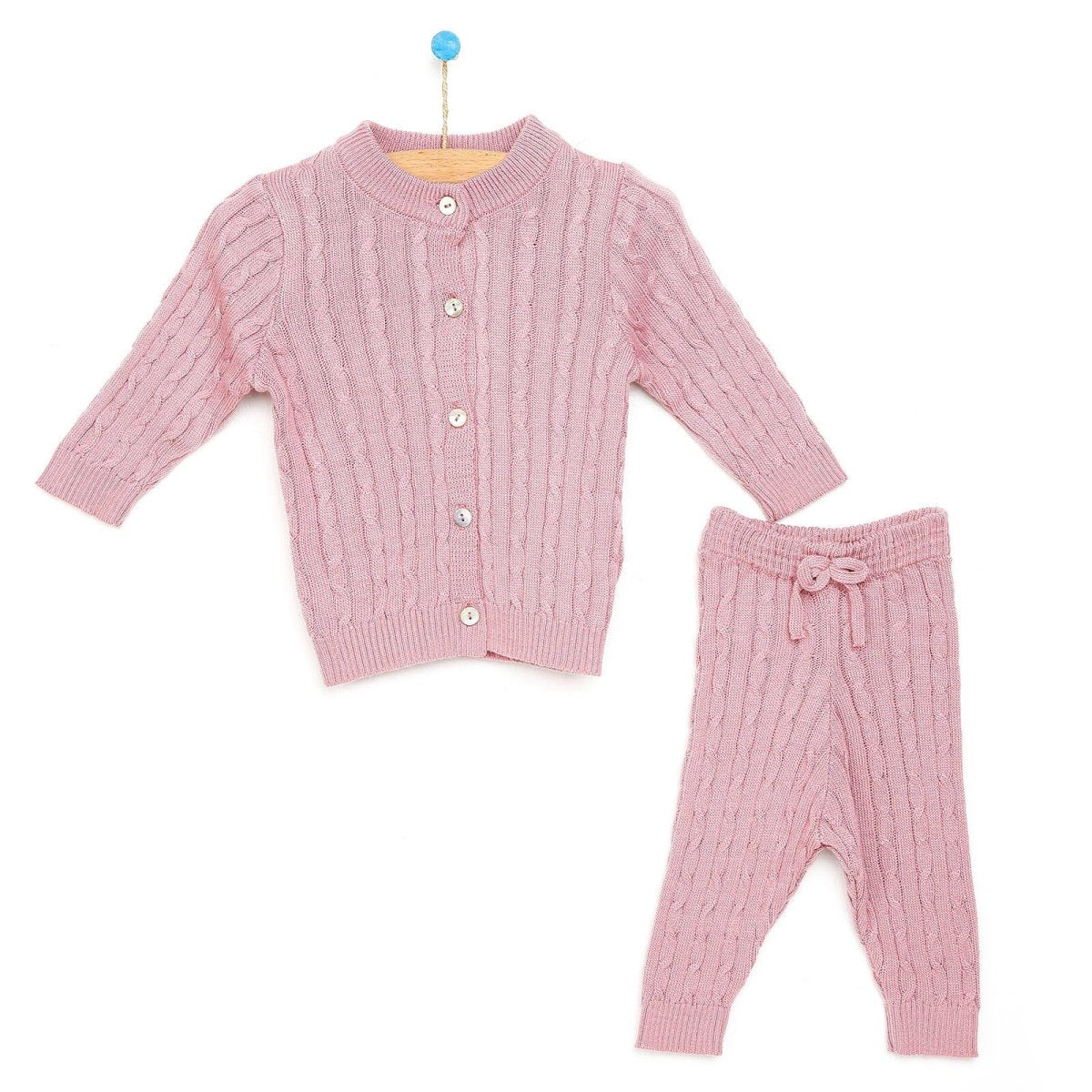HelloBaby Newborn Knit Cardigan - Light Rose - ebebek - Black Friday
