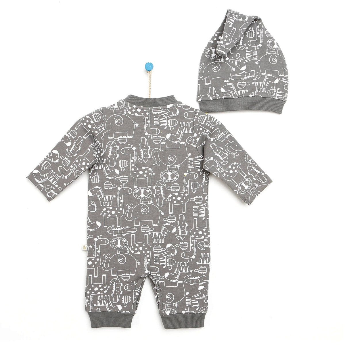 For My Baby Newborn Wild Jumpsuit - Dark Grey - ebebek - Black Friday
