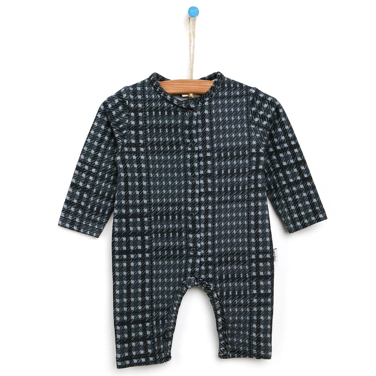 Antebies Newborn Penguin Organic Jumpsuit - Dark Grey - ebebek - Black Friday