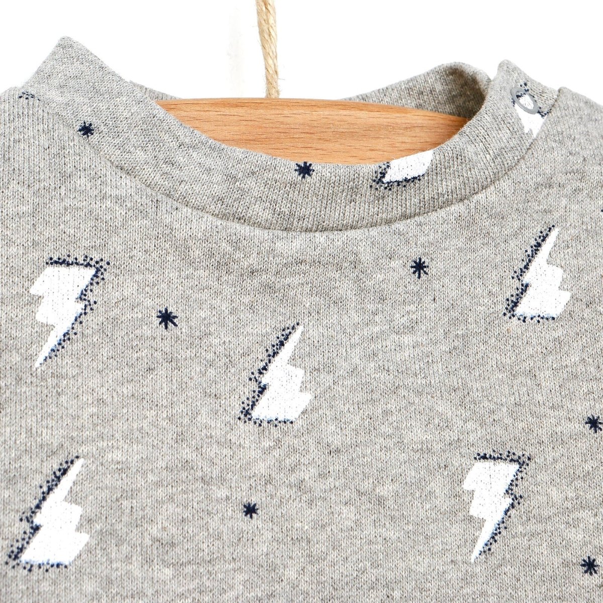 Antebies Newborn Sky Organic Sweatshirt - Grey - ebebek - Black Friday