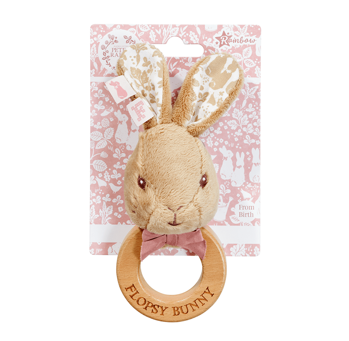 Peter Rabbit Flopsy Wooden Ring Rattle | ebebek
